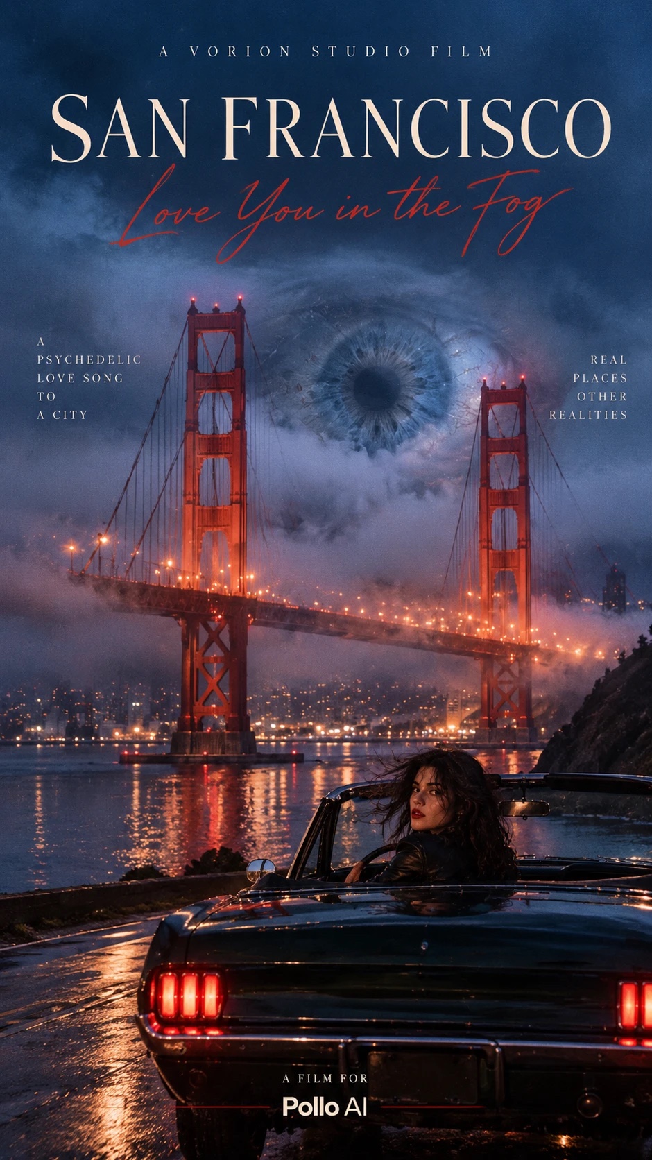 San Francisco — Love You in the Fog — poster